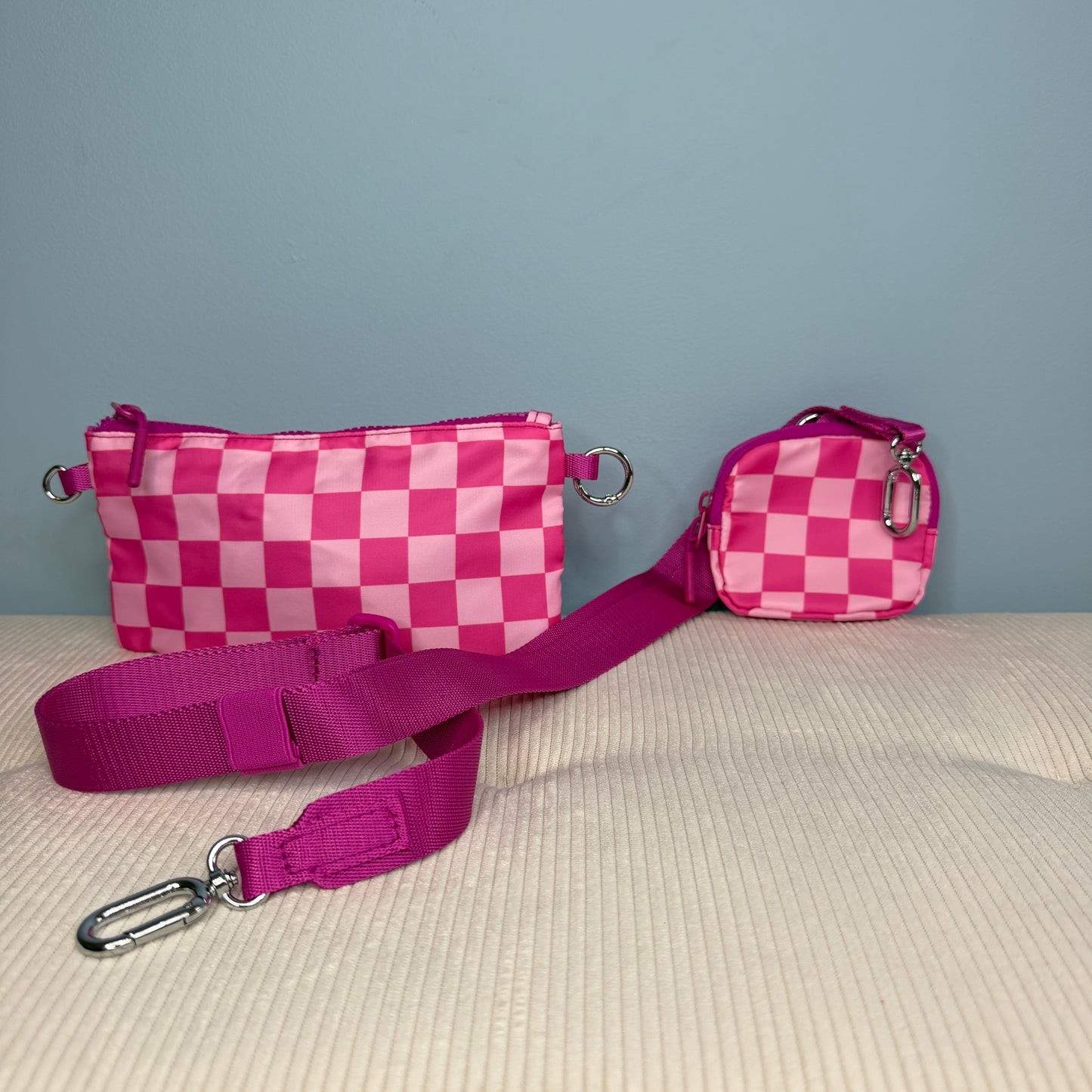 Tara - Double Pouch Nylon Crossbody