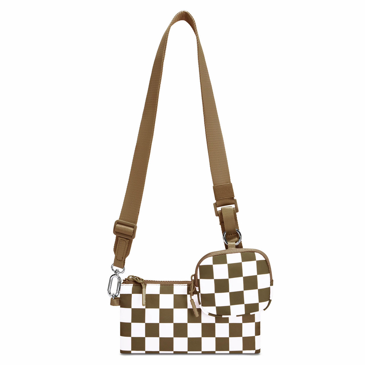 Tara - Double Pouch Nylon Crossbody