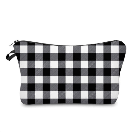 Pouch - Plaid Black White