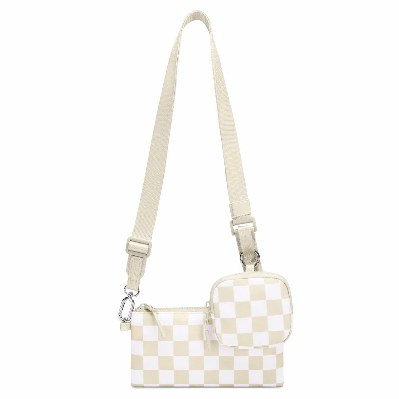 Tara - Double Pouch Nylon Crossbody