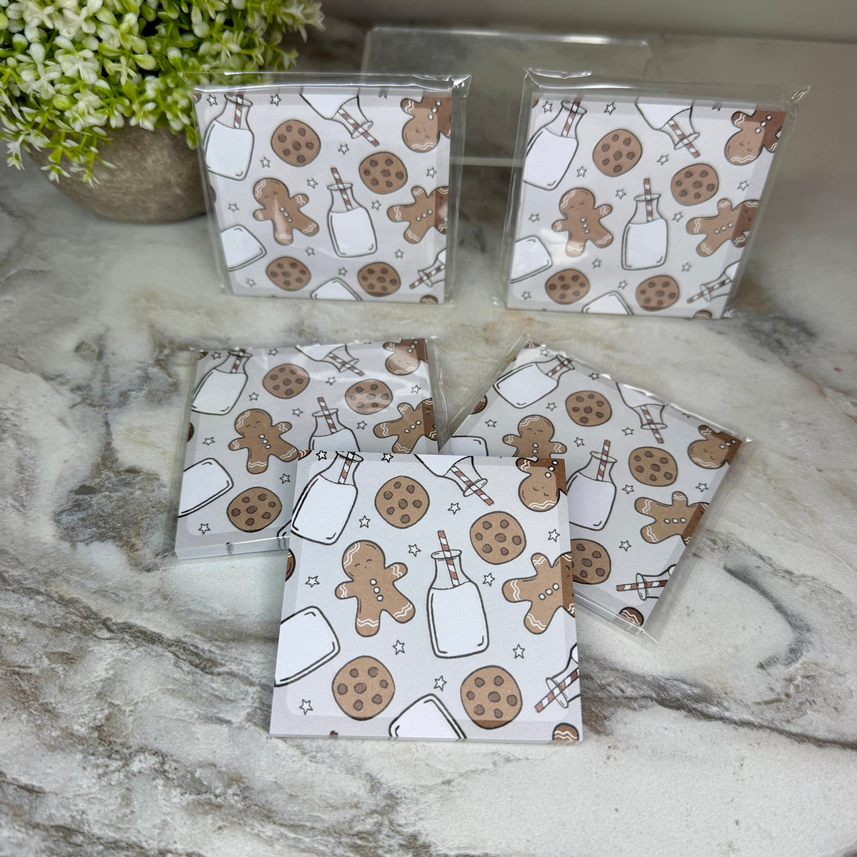 The Sticky Note Collection - Christmas Gingerbread Milk & Cookies