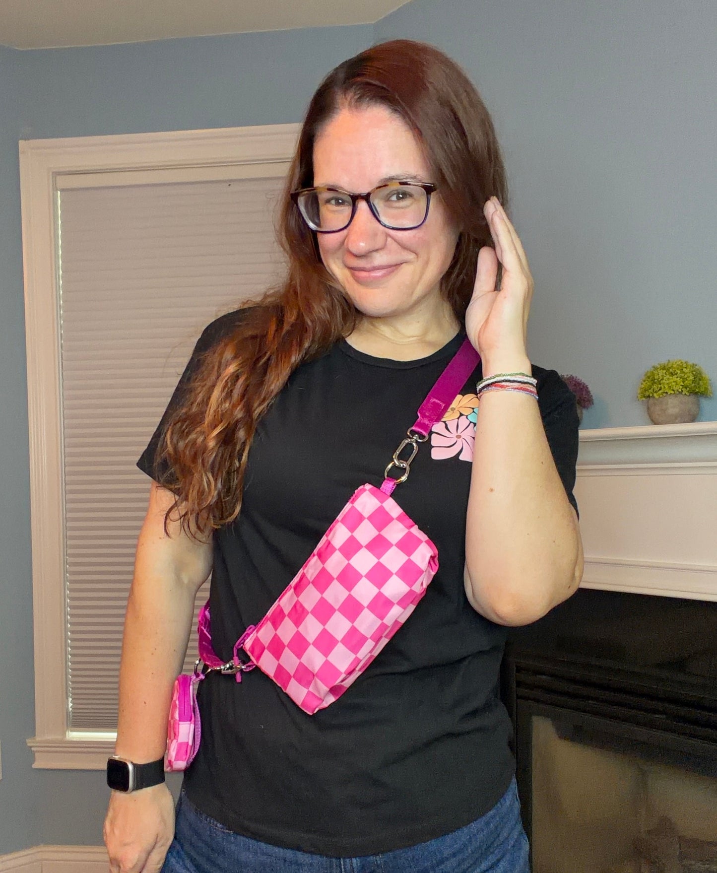 Tara - Double Pouch Nylon Crossbody