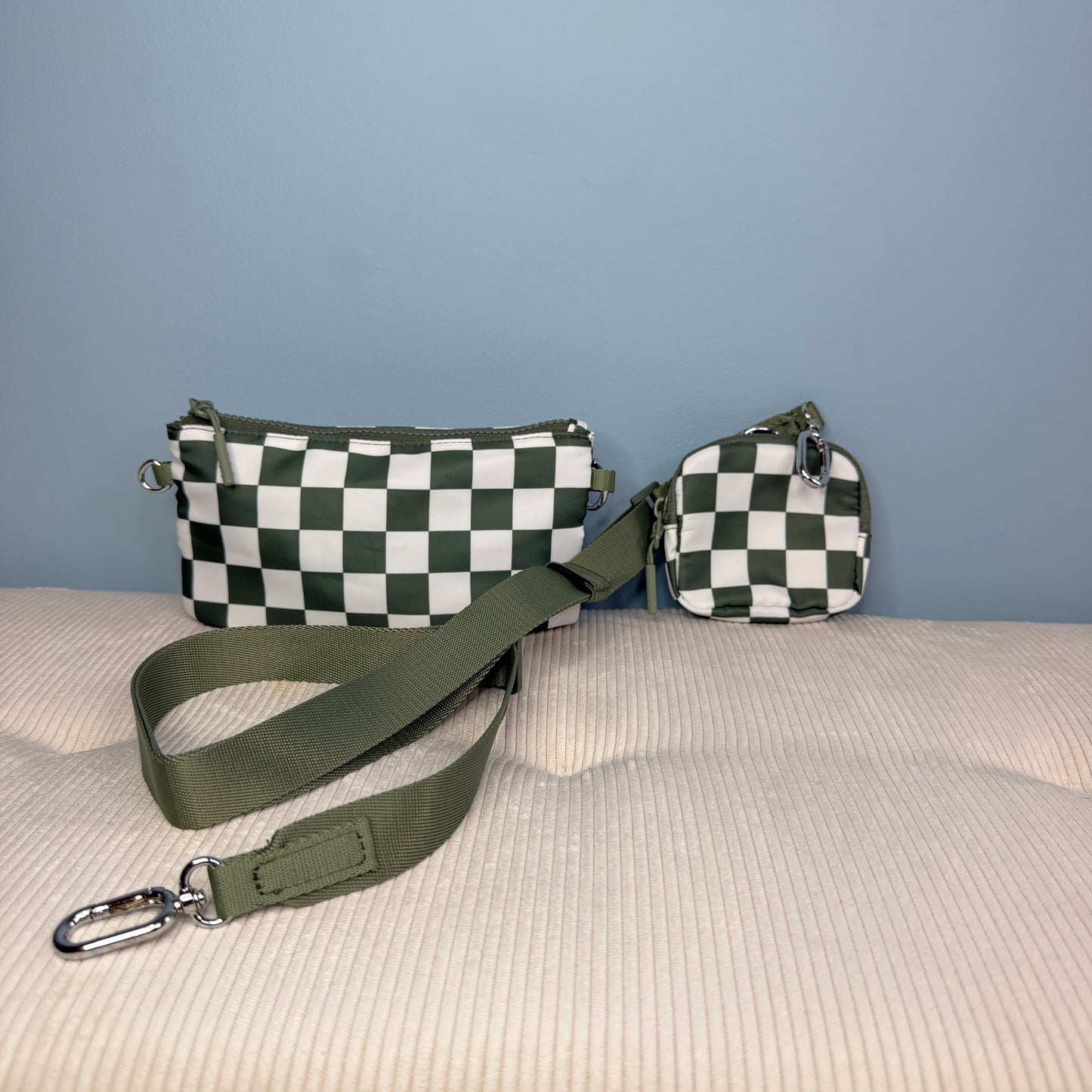 Tara - Double Pouch Nylon Crossbody