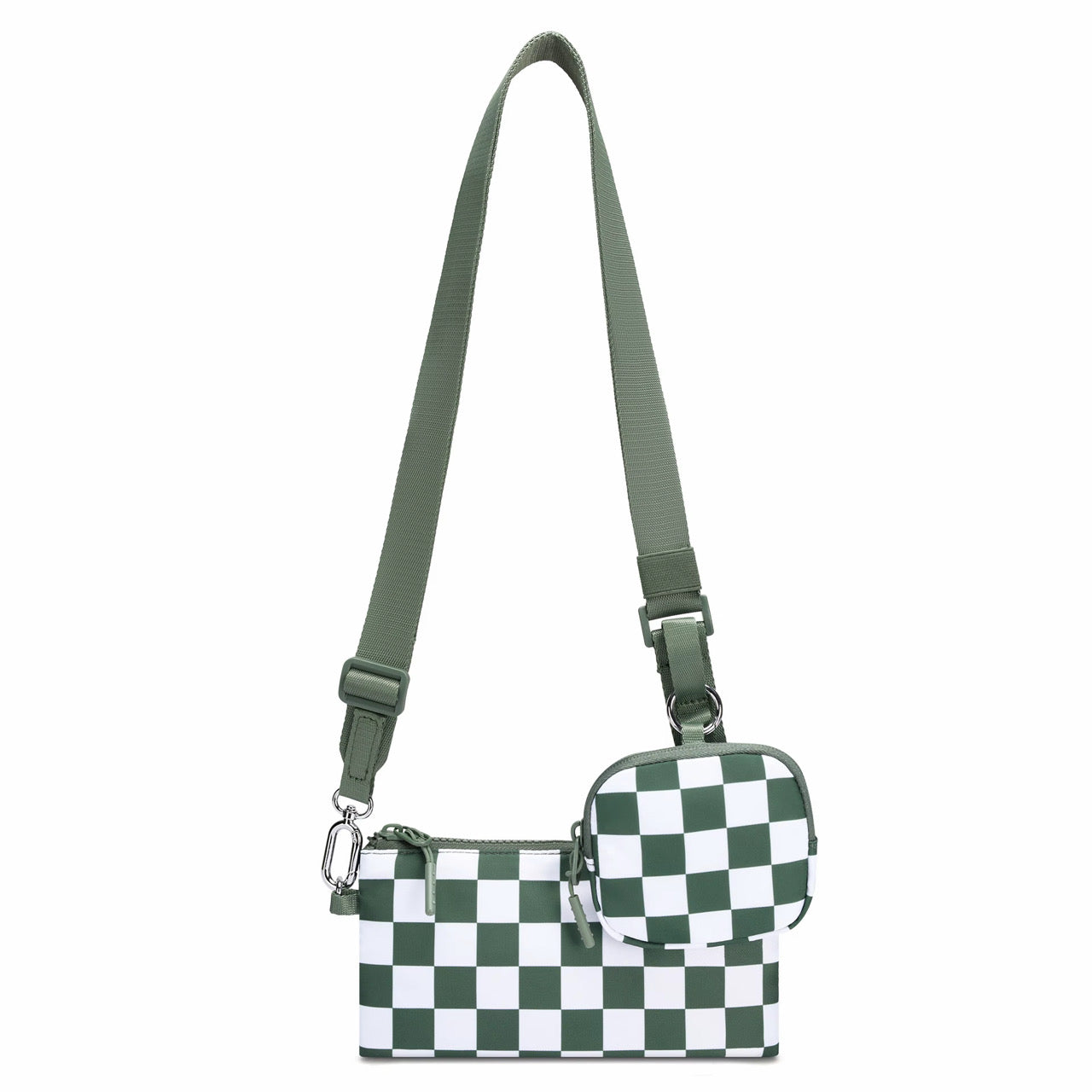 Tara - Double Pouch Nylon Crossbody