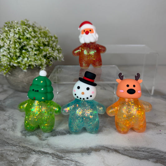 Squishy Toy - Christmas Glitter Characters