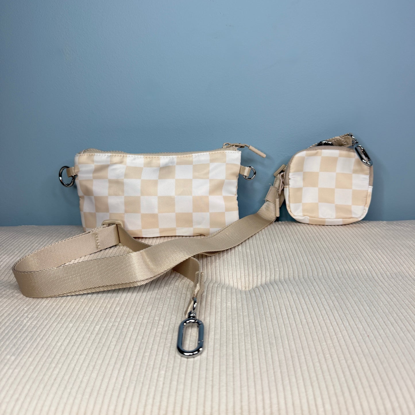 Tara - Double Pouch Nylon Crossbody