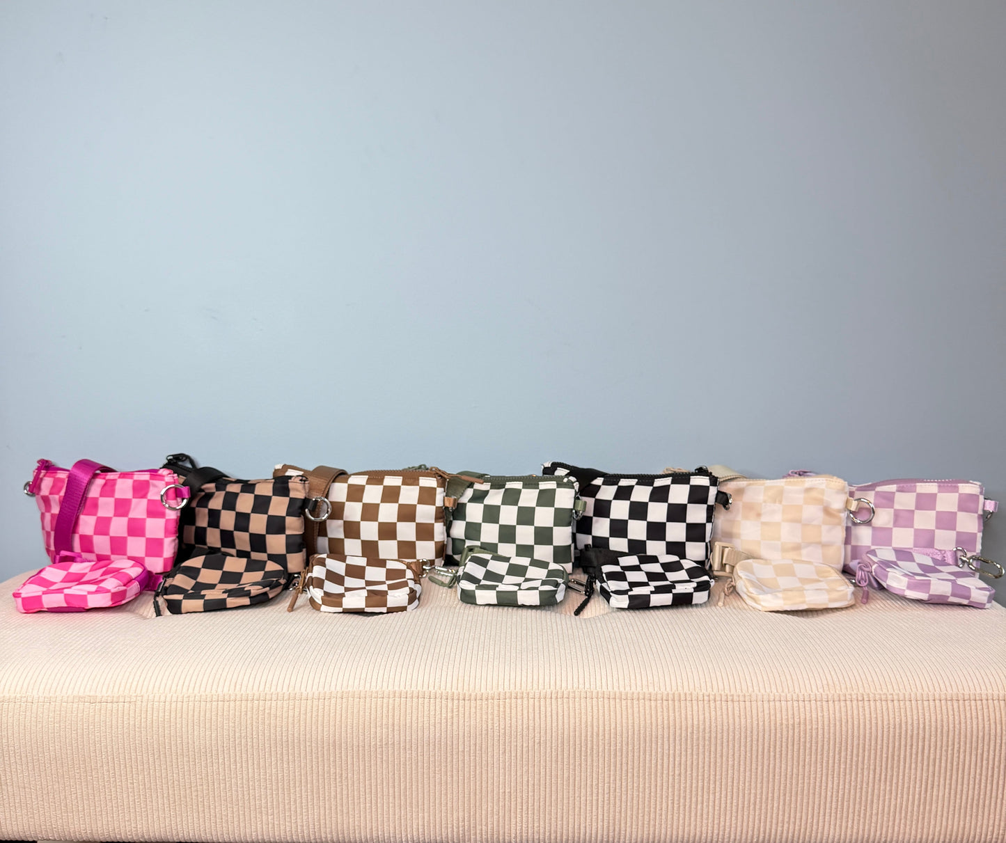 Tara - Double Pouch Nylon Crossbody